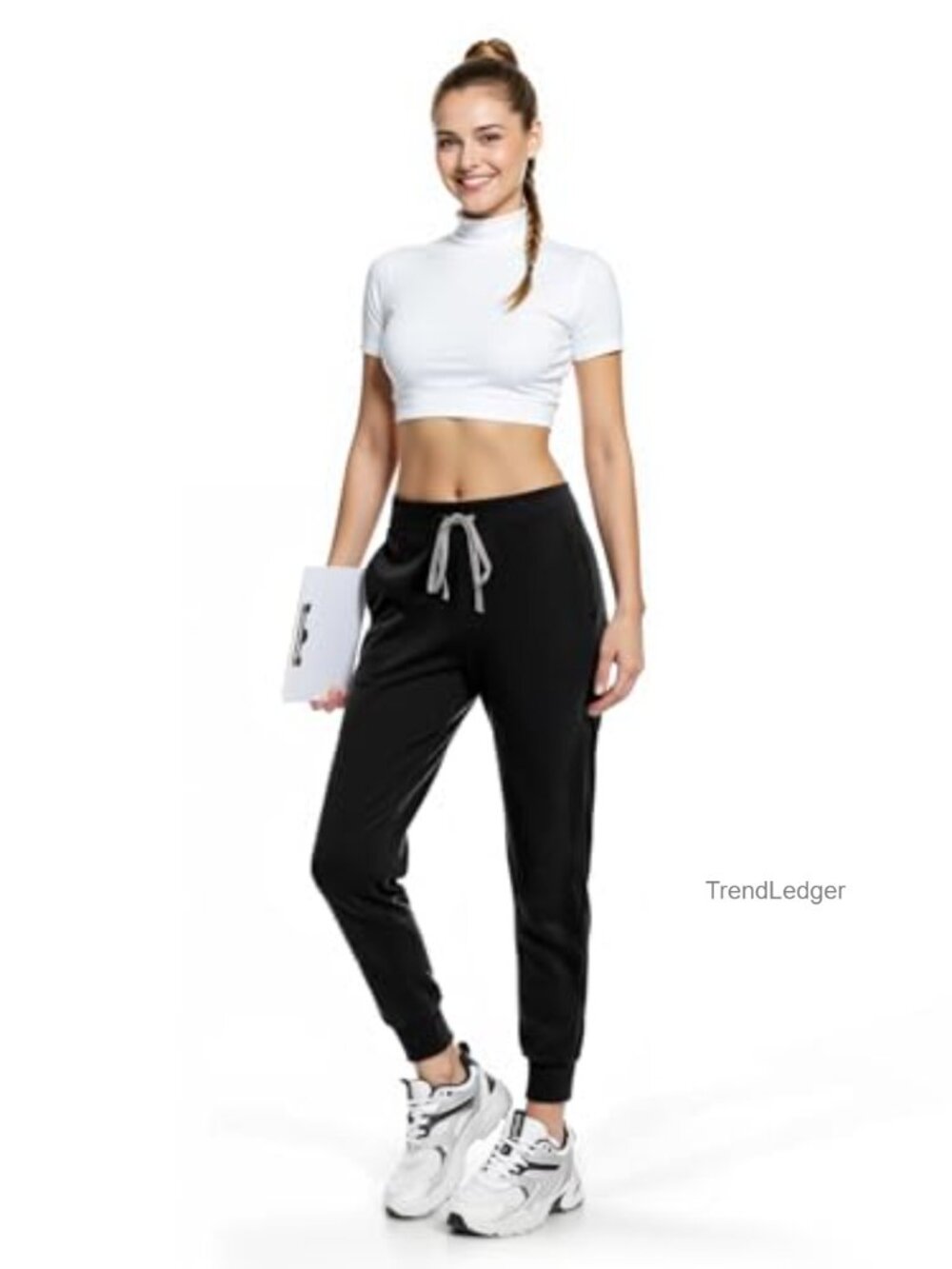 Jogger Scrub Pants for Women, 3-Pocket Yoga Scrub Bottoms Soft Stretch, - Picture 3 of 6